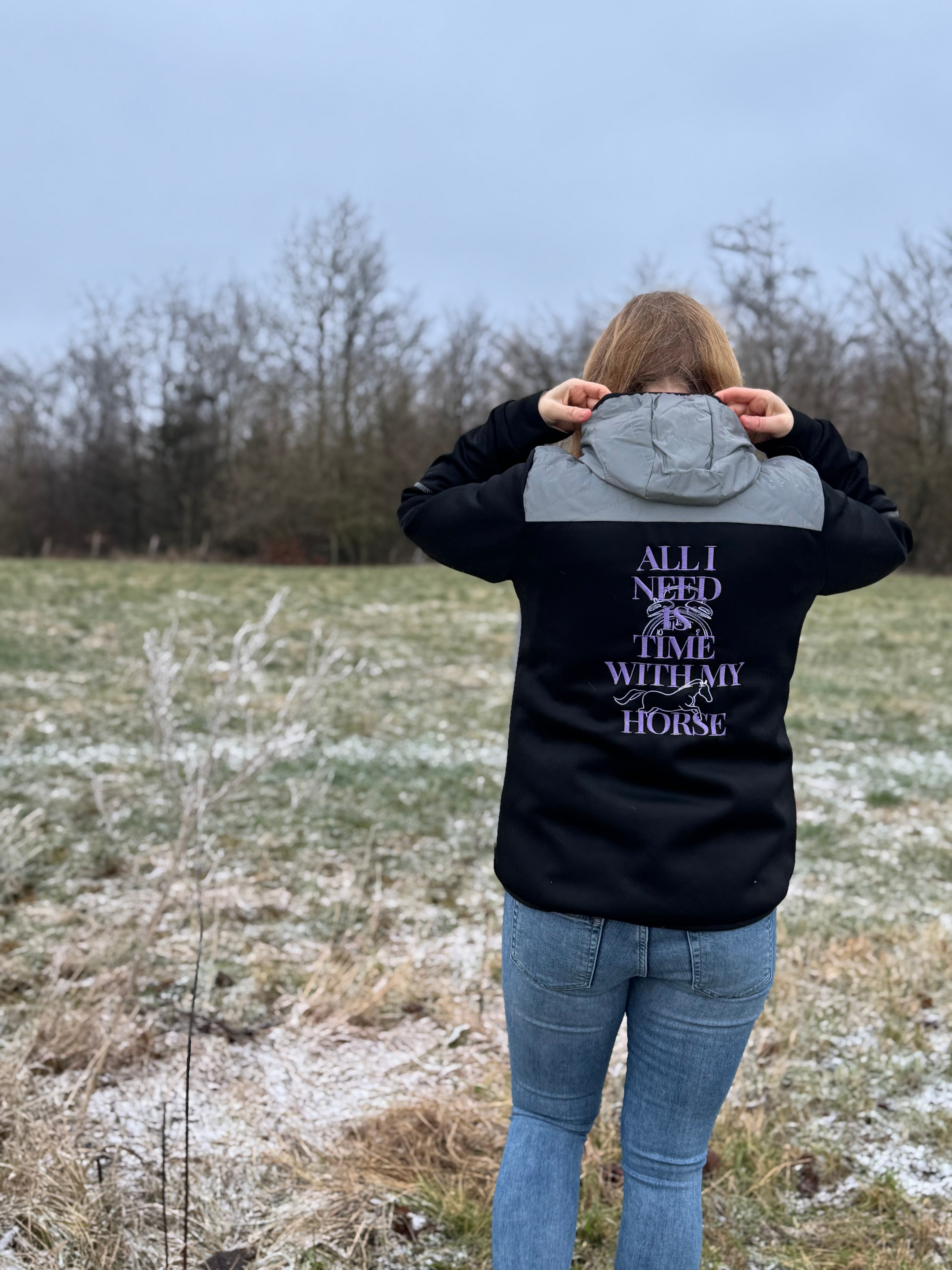 Reflektionsjacke - All I want is time with my horse - LieblingsHaustier
