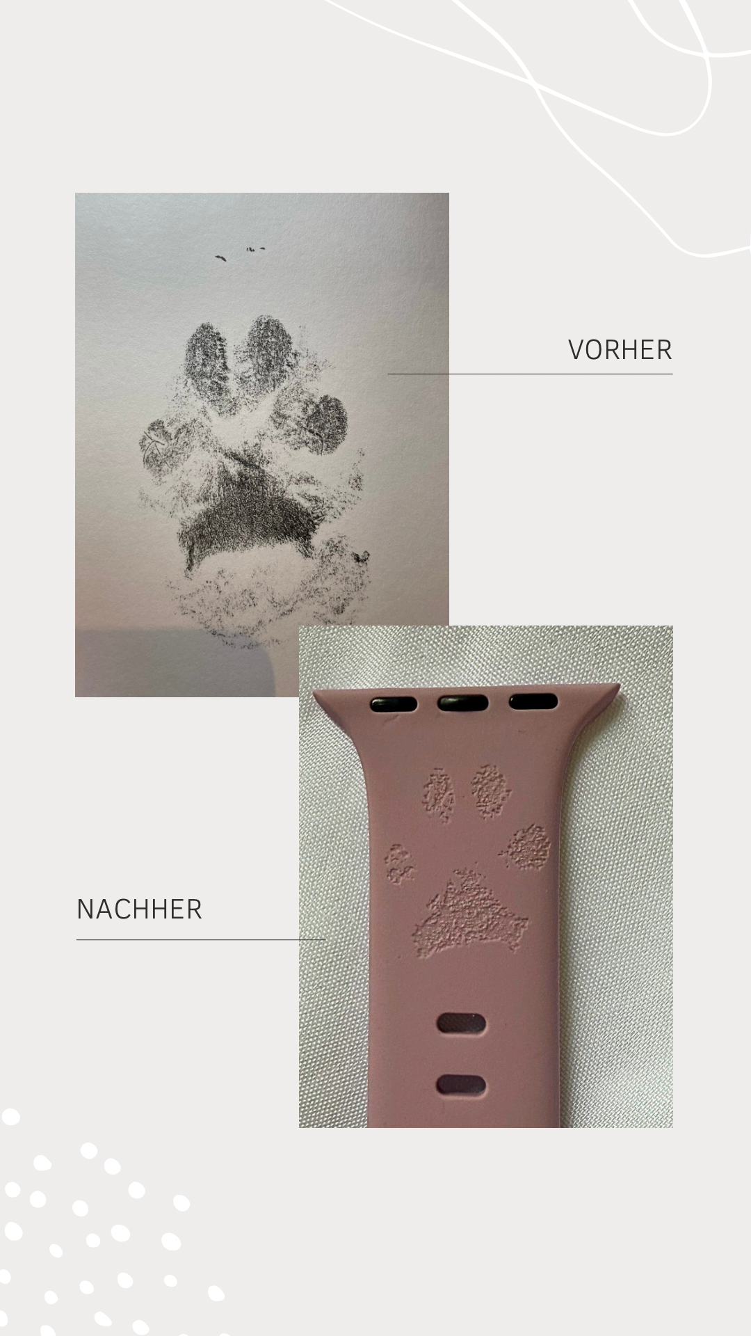 Personalisiertes Silikon-Armband – kompatibel mit Apple Watch