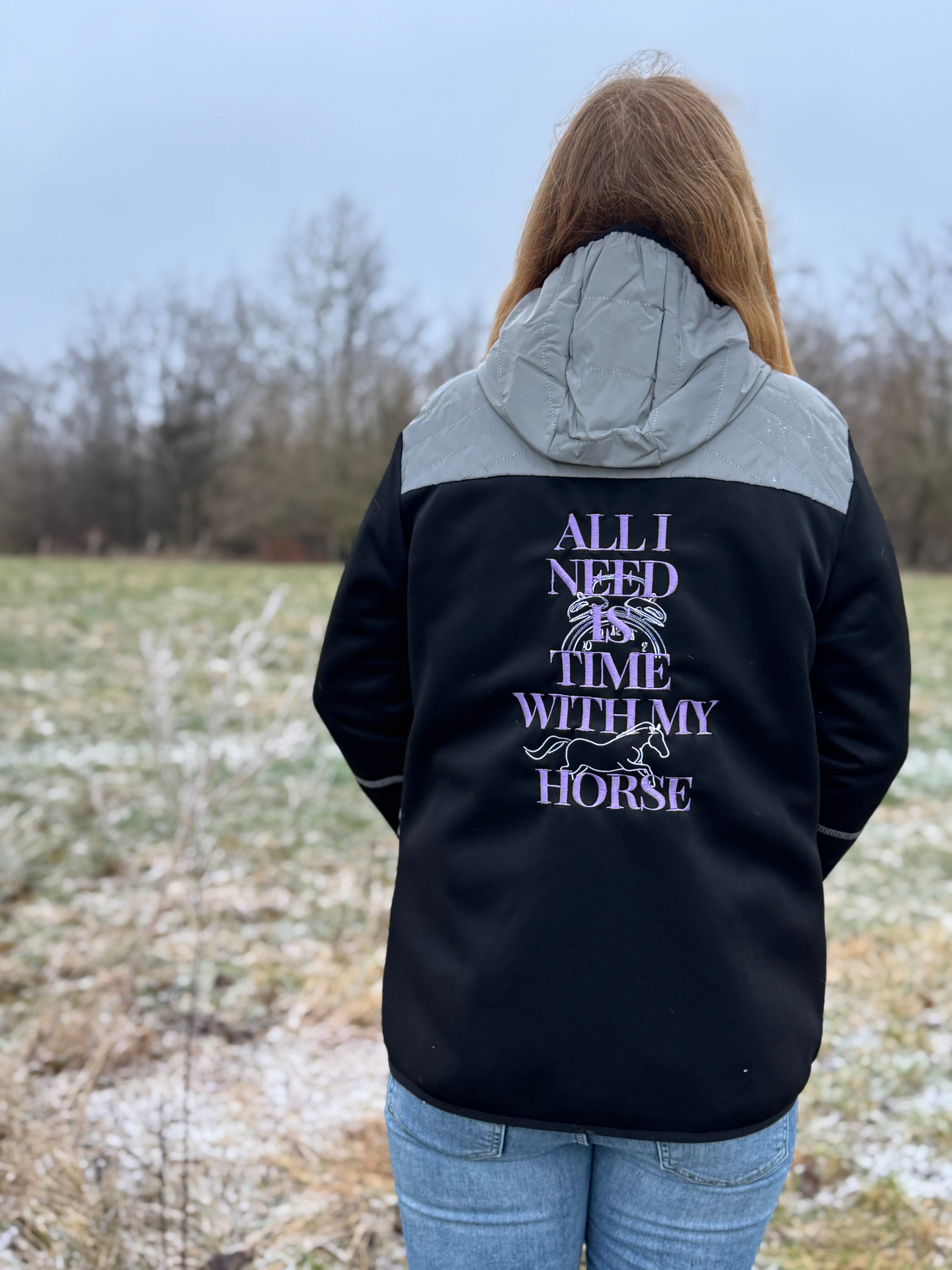 Reflektionsjacke - All I want is time with my horse - LieblingsHaustier