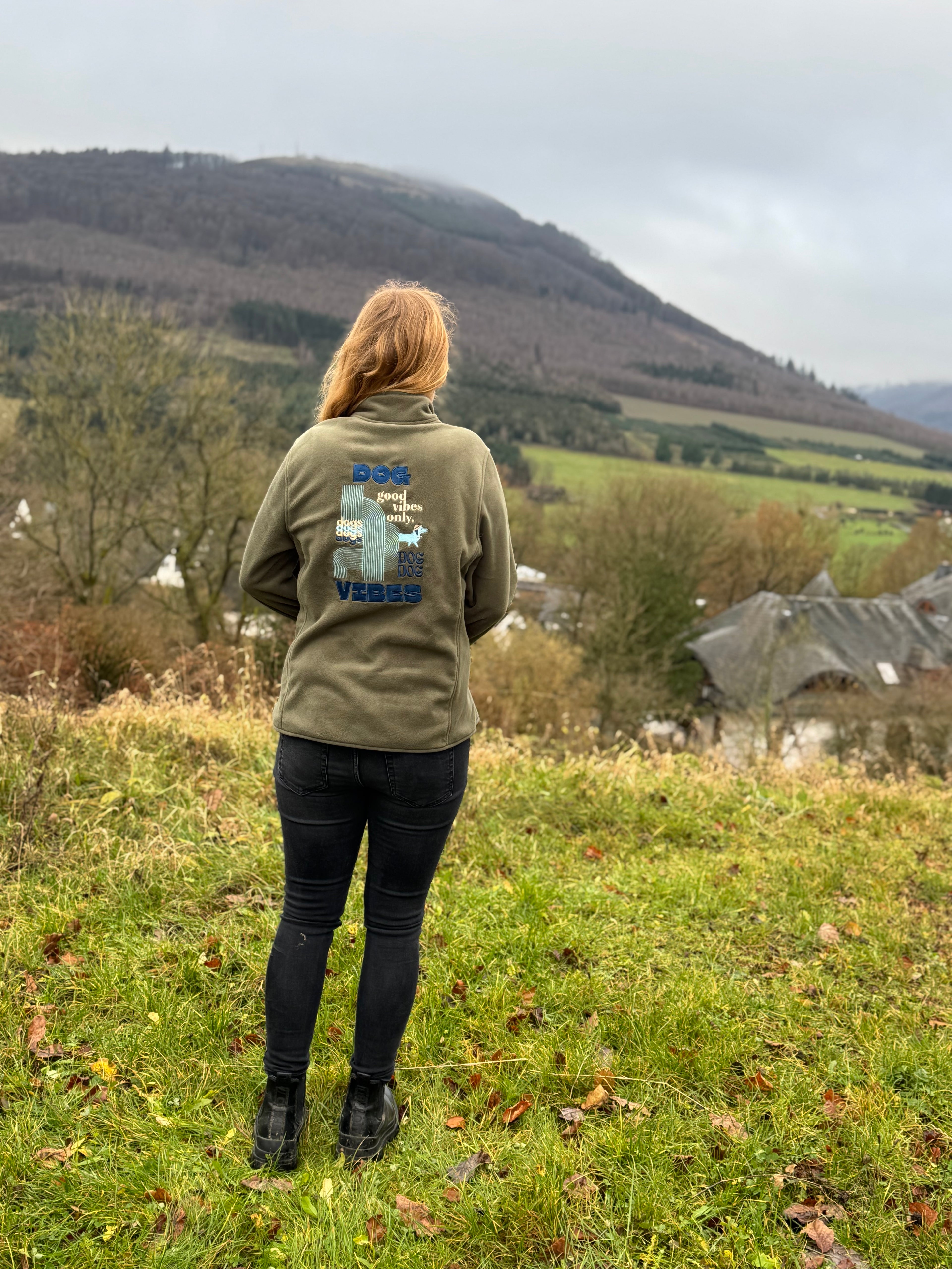 Dog vibes- fleece Jacke - LieblingsHaustier
