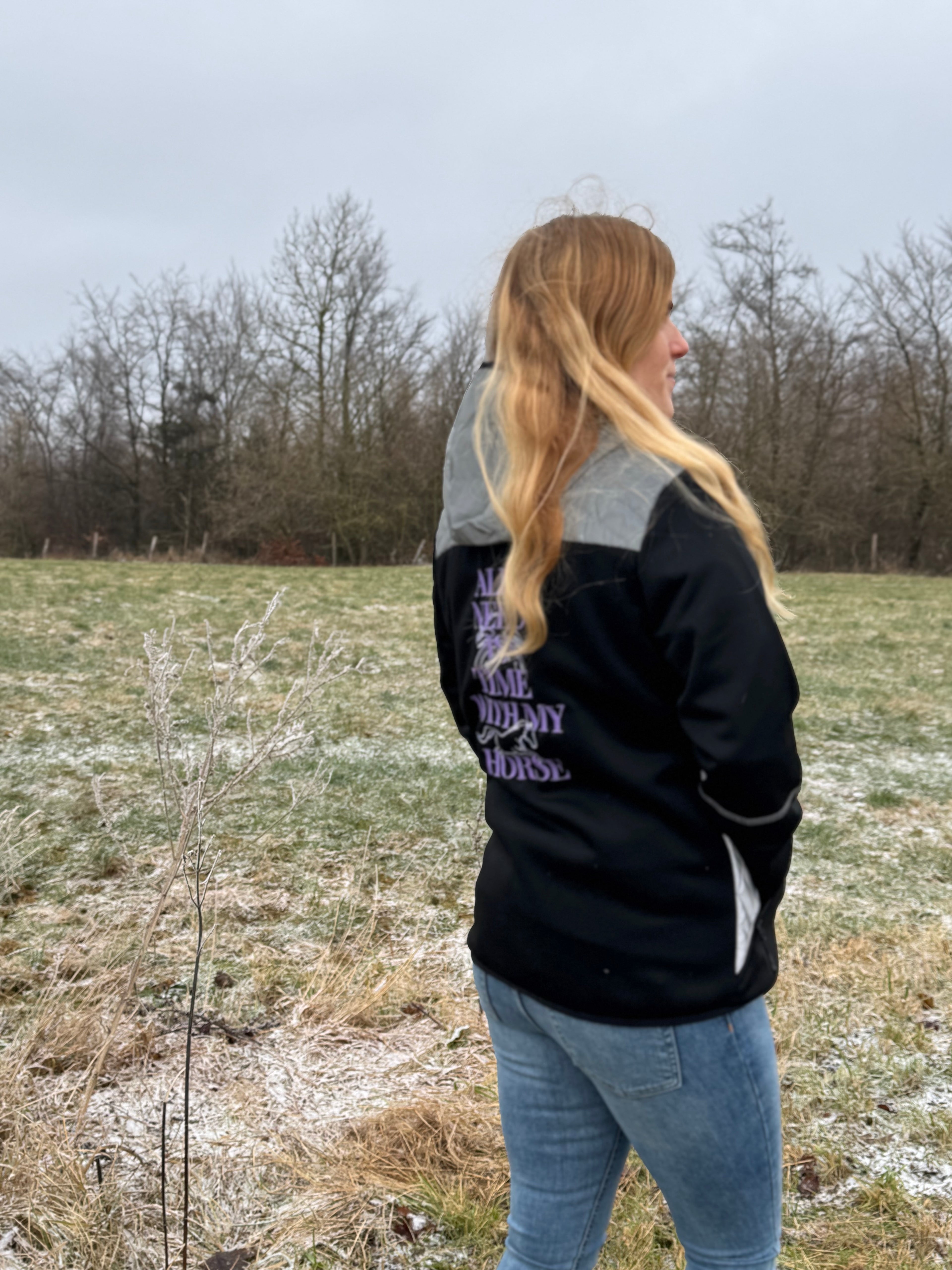 Reflektionsjacke - All I want is time with my horse - LieblingsHaustier