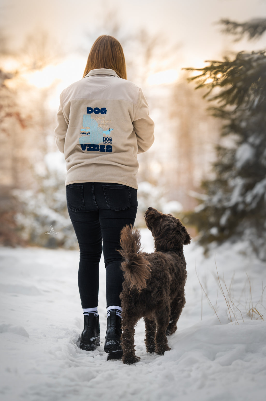 Dog vibes-Trekker fleece jacke - LieblingsHaustier