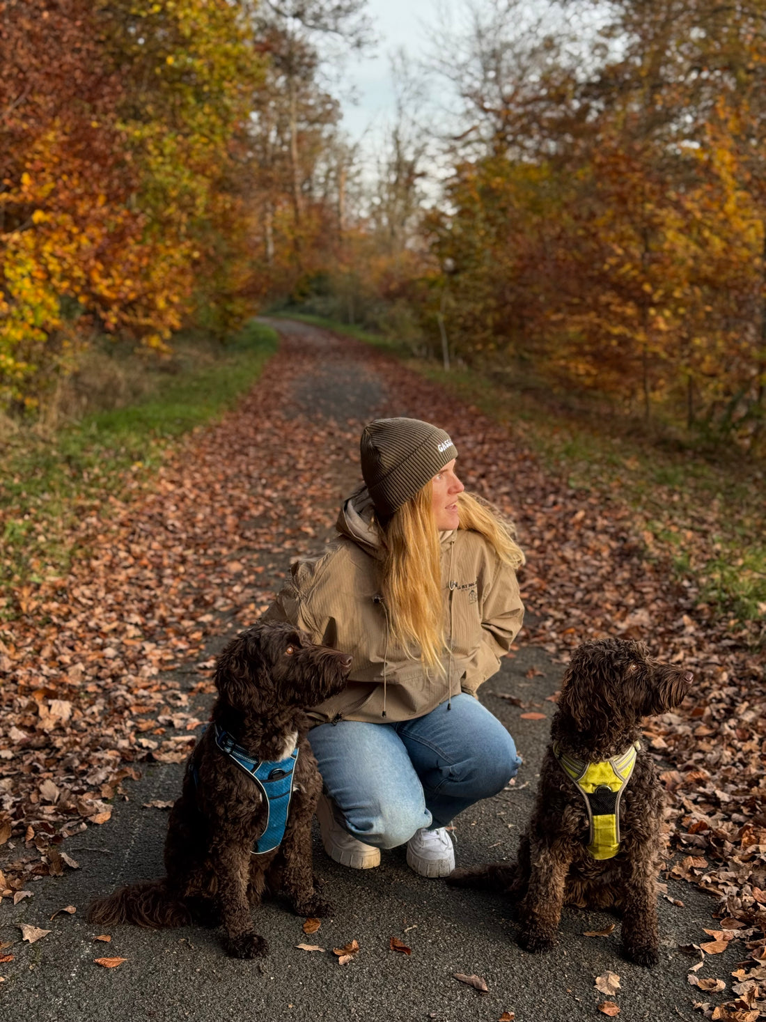 Me and my dog -windbreaker sand - LieblingsHaustier