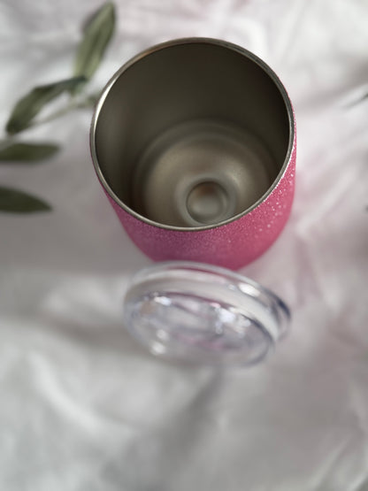 Personalized pink thermo mug