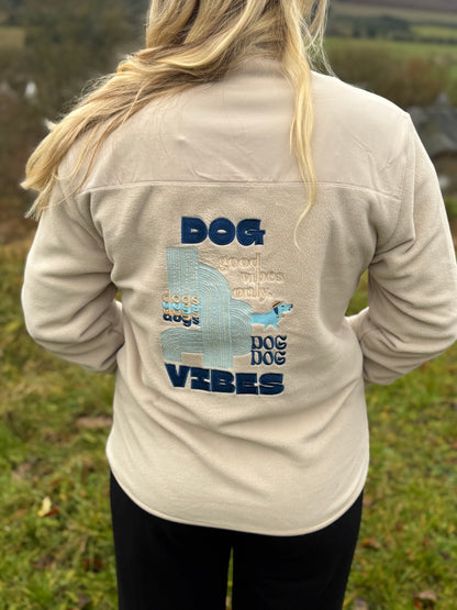 Dog vibes-Trekker fleece jacke - LieblingsHaustier
