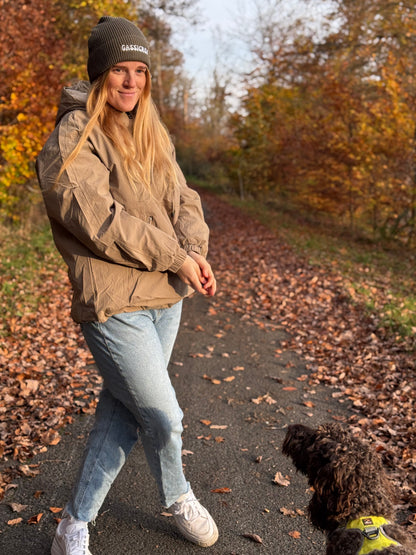 Me and my dog -windbreaker sand - LieblingsHaustier