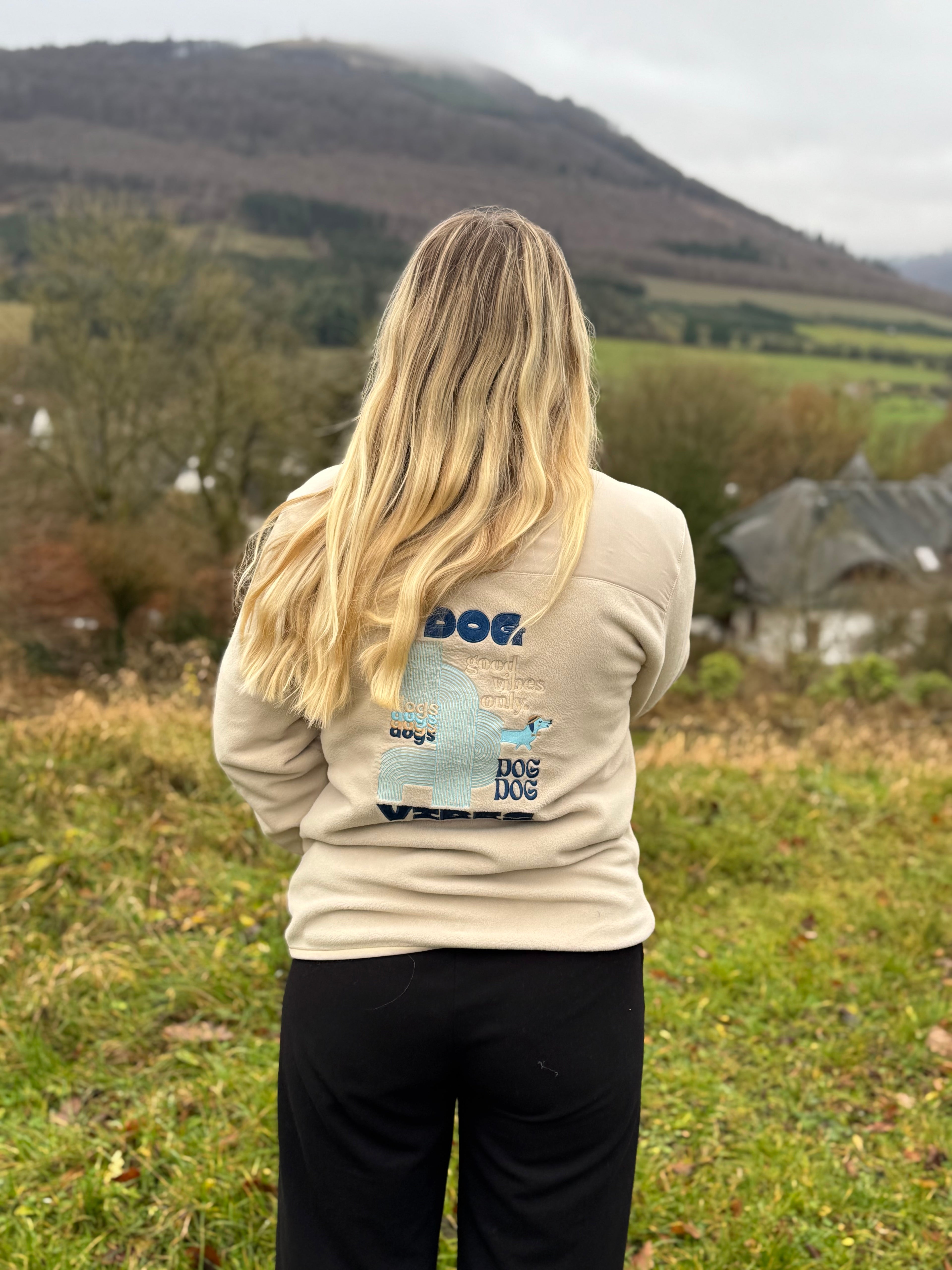 Dog vibes-Trekker fleece jacke - LieblingsHaustier