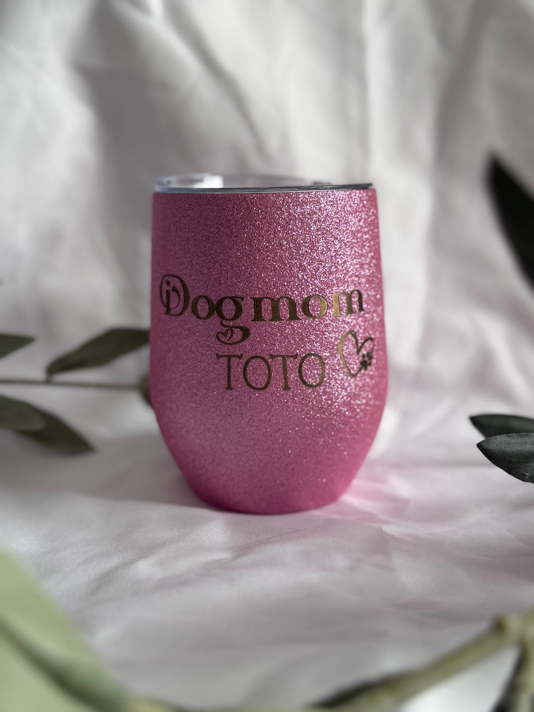 Personalized pink thermo mug