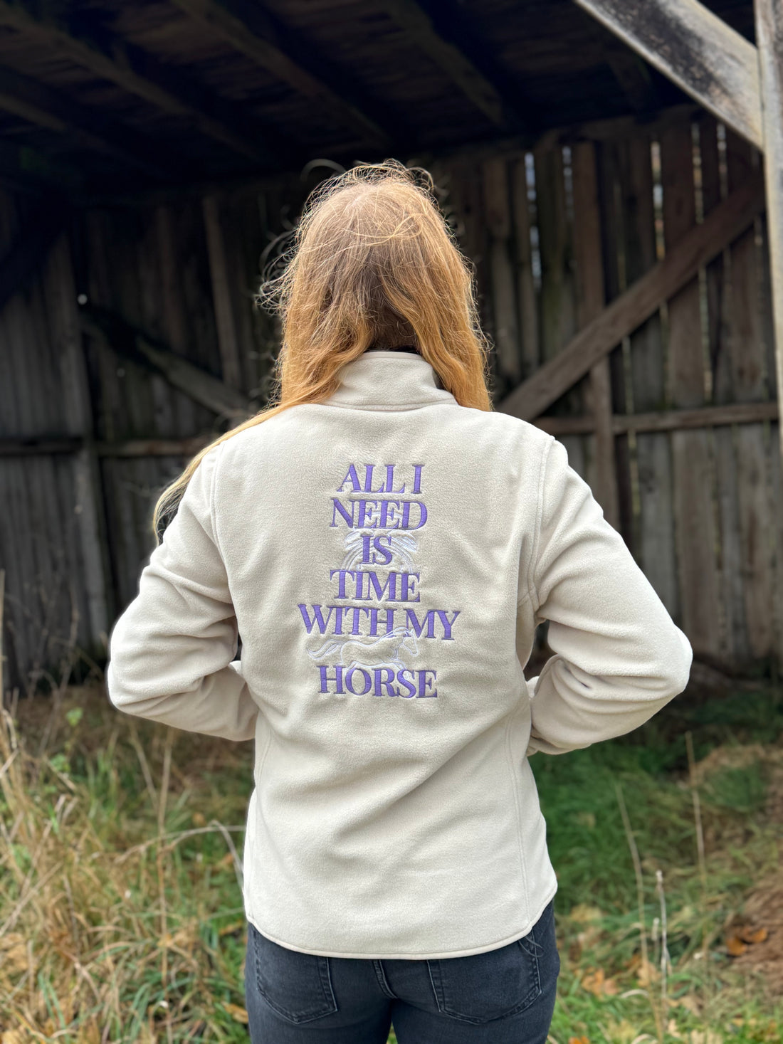 All I want is time with my horse - fleece Jacke - LieblingsHaustier