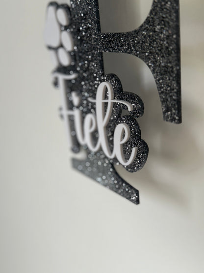 Personalisiertes Schild- Anfangsbuchstabe - Fietes-Pawluxe