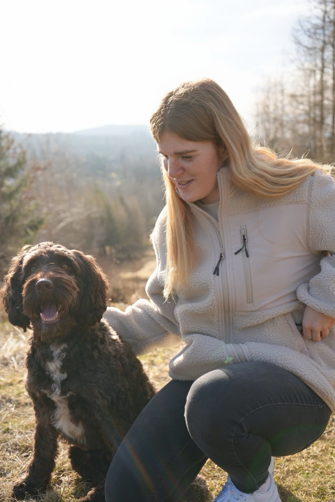Walking the dog -Sherpa Jacke - LieblingsHaustier