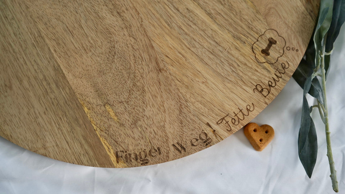 Servierbrett Rund - personalisierbar