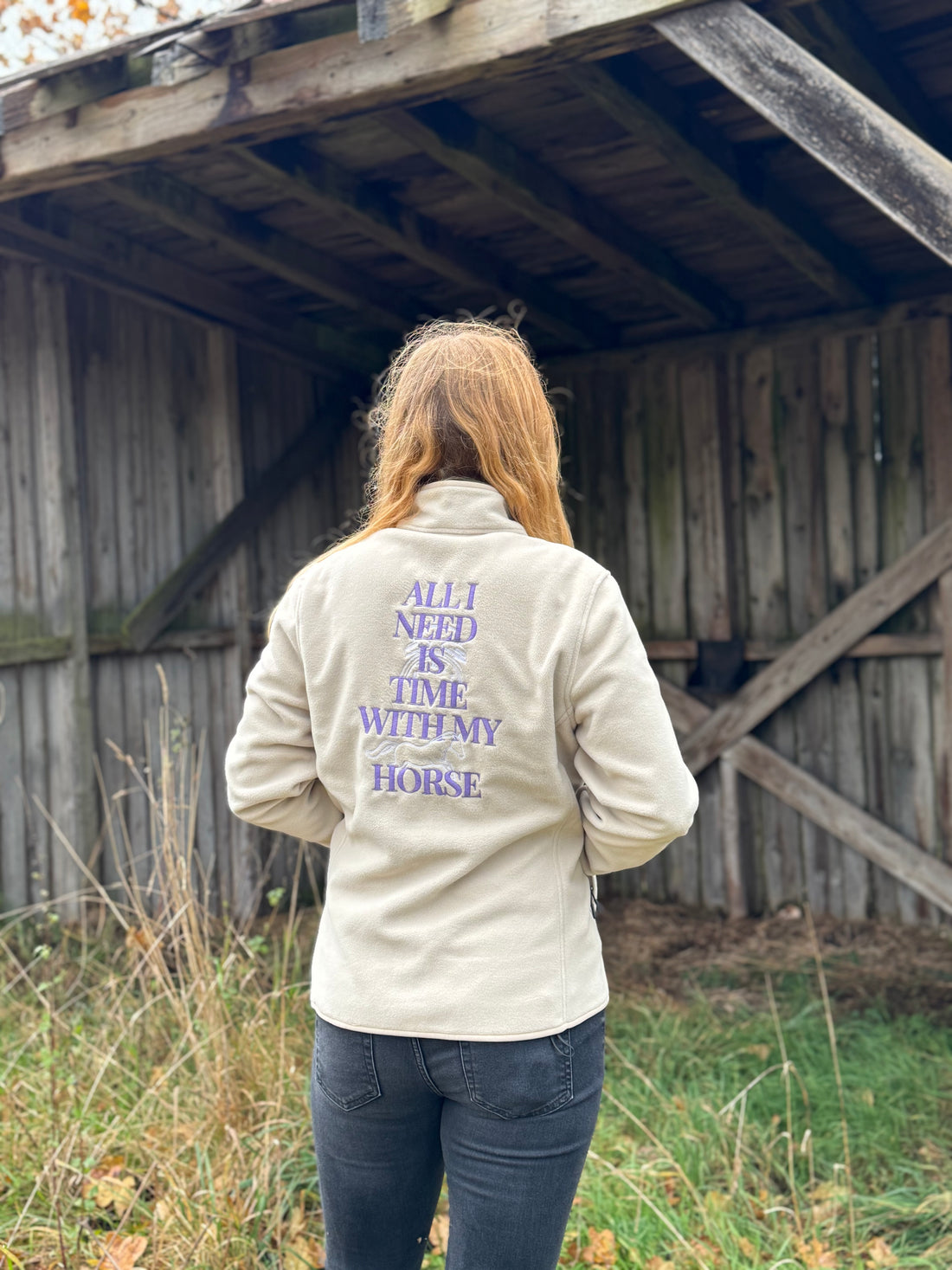 All I want is time with my horse - fleece Jacke - LieblingsHaustier