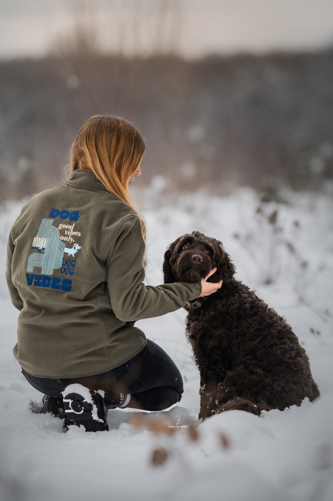 Dog vibes- fleece Jacke - LieblingsHaustier